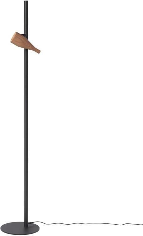 Hollands Licht Timber Lounge Single vloerlamp LED walnoot