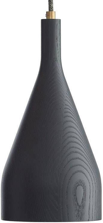 Hollands Licht Timber hanglamp medium Ø10 zwart essen