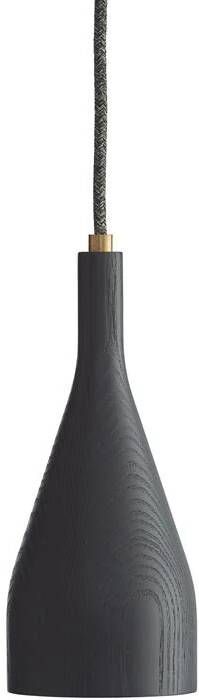 Hollands Licht Timber hanglamp small Ø6.8 messing zwart essen