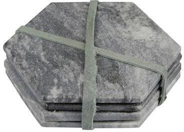 Home Delight Onderzetter hexagon 4 zwart