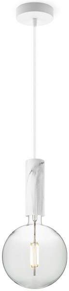 Home Sweet Home hanglamp Marmer Saga Globe G125 dimbaar E27 helder