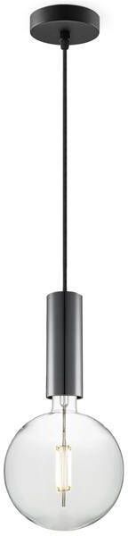 Home Sweet Home hanglamp zwart Saga Globe G125 dimbaar E27 helder