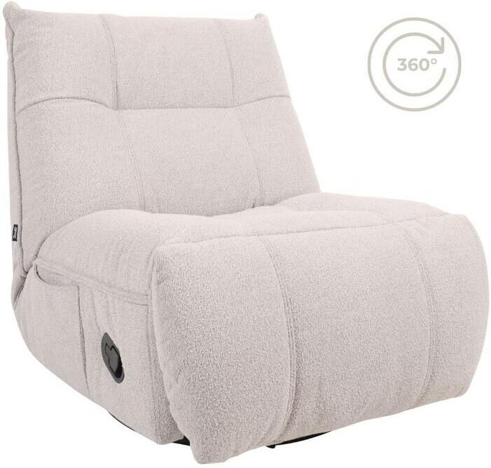 Home67 Relaxfauteuil Just Chill Naturel Boucle