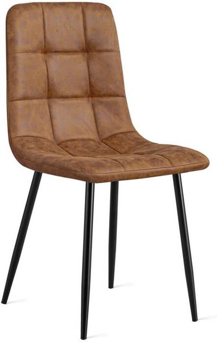 Refurna Eetkamerstoel Yerevan Cognac Set van 2 - Foto 3