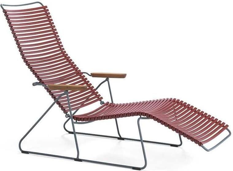 Houe Click Sunlounger ligstoel Paprika