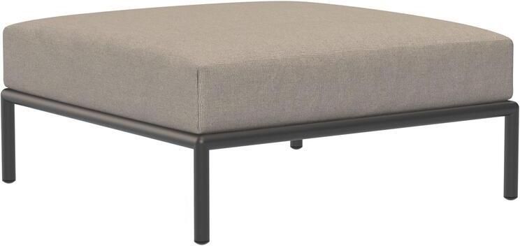 Houe Level2 Ottoman voetenbank Dark Grey frame Ash