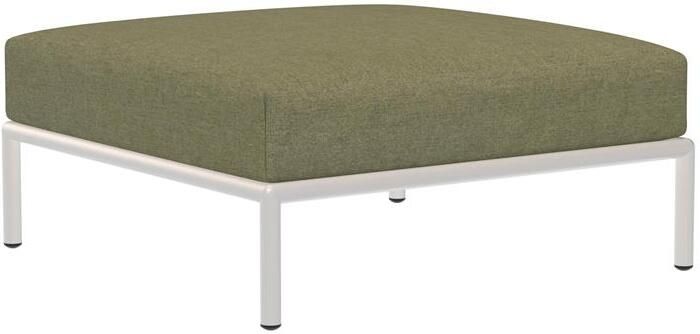 Houe Level2 Ottoman voetenbank white frame Leaf