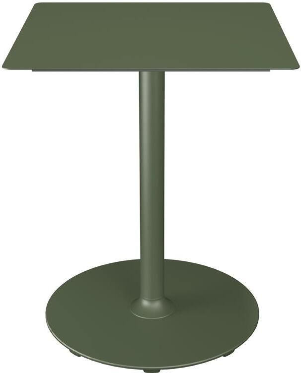 Houe Pico tuintafel 60x60 Olive green rond onderstel