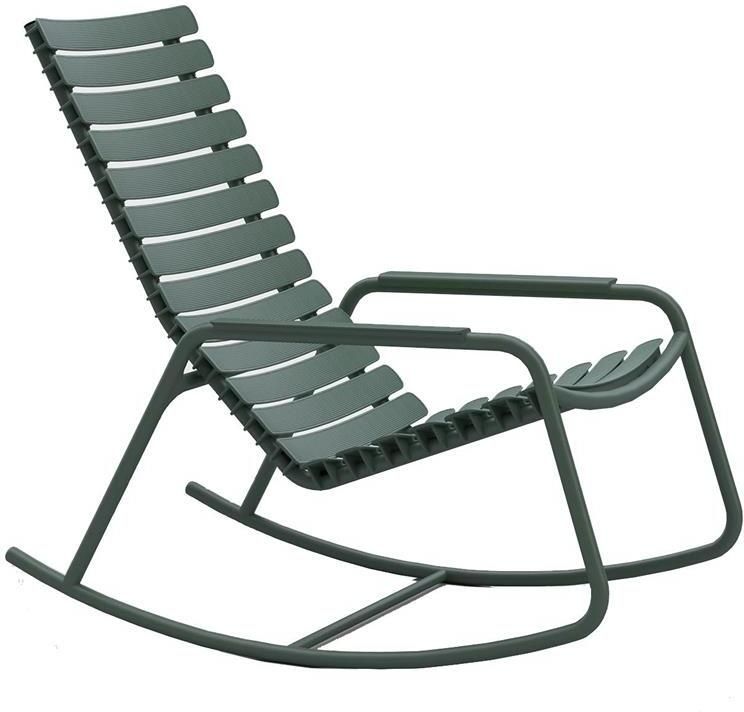 Houe ReClips schommelstoel met armleuningen groen