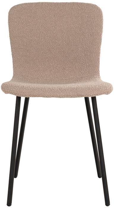 House Nordic Eetkamerstoel Bouclé Beige 53x44 5x81 2cm Zithoogte 48cm - Foto 2
