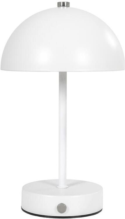 House Nordic Holt Wit LED Tafellamp Oplaadbaar