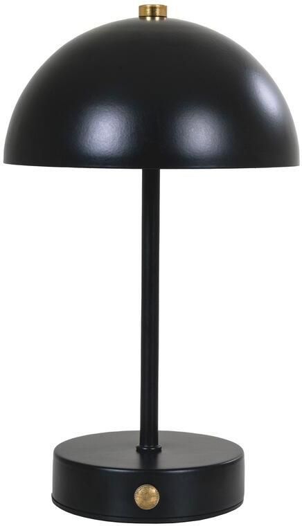 House Nordic Holt Zwart LED Tafellamp Oplaadbaar