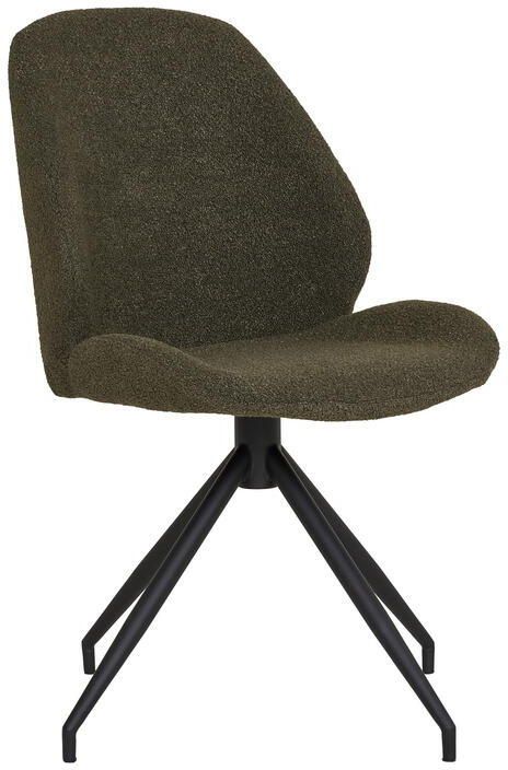 House Nordic Eetkamerstoel Monte Carlo Staal Groen Set van 2 - Foto 2