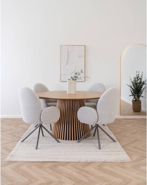 House Nordic Eettafel Osaka Naturel Eiken 120x120x75cm - Foto 2