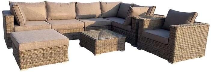 House Nordic Tuin Lounge Set Calvi Kubu Grijs