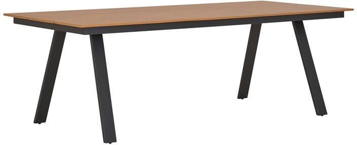 House Nordic Tuintafel Naturel|Zwart 220x100x74cm Toronto