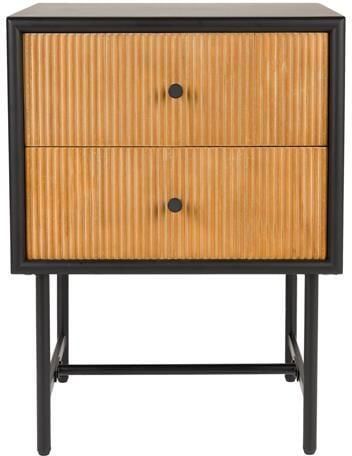 Housecraft Living Housecraft Coztilla Bijzettafel Nachtkastje Zwart Bruin - Foto 5