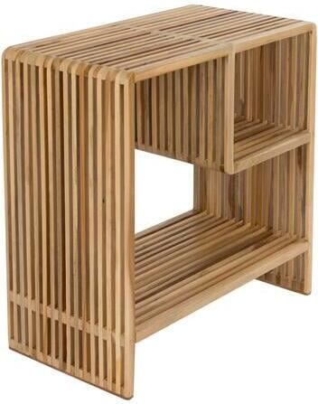 Housecraft living Djia Bijzettafel Nachtkastje Teak Hout Bruin} - Foto 4