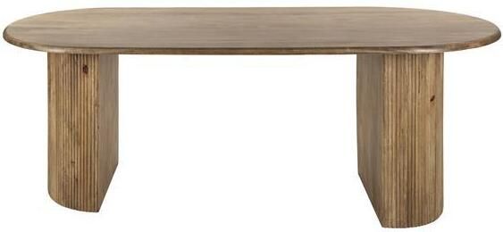 Hoyz Collection Eetkamertafel 215cm Wave Massief Mango Zandkleur - Foto 2