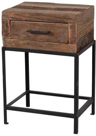 Hoyz Collection Hoyz Nachtkastje Lodge Zwart 1 Lade 40x30x60 - Foto 2