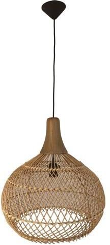 HSM Collection HSM -Hanglamp-43x43x46-Naturel-Rotan|Teak