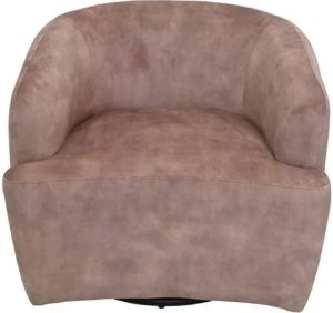 HSM Collection Draai fauteuil 80x77x71 lever zwart Adore 10 Velours metaal