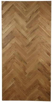 HSM Collection HSM Rechthoekig Tafelblad Fishbone 180x90x4 Naturel Eiken