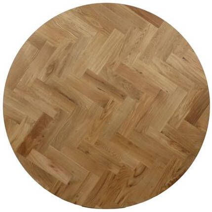 HSM Collection HSM Rond Tafelblad Fishbone Ø100x4 Naturel Eiken