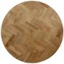 HSM Collection HSM Rond Tafelblad Fishbone Ø120x4 Naturel Eiken - Thumbnail 1