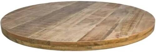 HSM Collection HSM Rond Tafelblad Portland Ø120x5 Naturel Mangohout