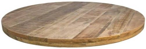 HSM Collection HSM Rond Tafelblad Portland Ø140x5 Naturel Mangohout