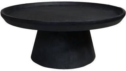 HSM Collection HSM Salontafel Drum 75x75x32 Matt Zwart Mangohout
