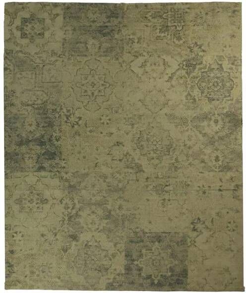 HSM Collection Vloerkleed Patchwork 160x230cm Beige Geel Groen Blauw Polyester