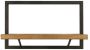 HSM Collection Wandplank Levels 51x32 cm mangohout ijzer - Thumbnail 1