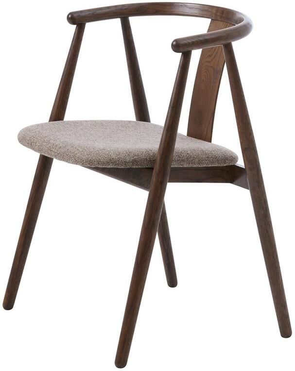 Giga Meubel Giga Living Eetkamerstoel Donkerbruin Bruin Eikenhout 52x59x76 6cm Relate - Foto 2