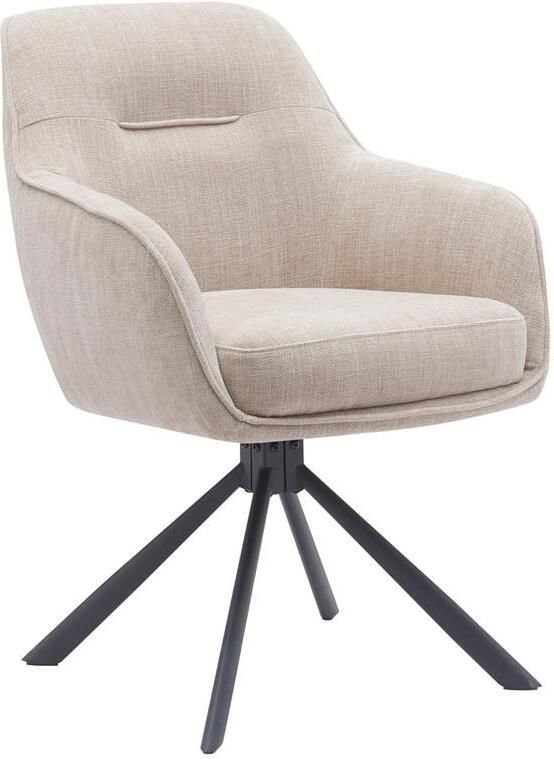 Giga Meubel Giga Living Eetkamerstoel Beige Stof Incl. Rugleuning 65x59x86cm Select Avola - Foto 2