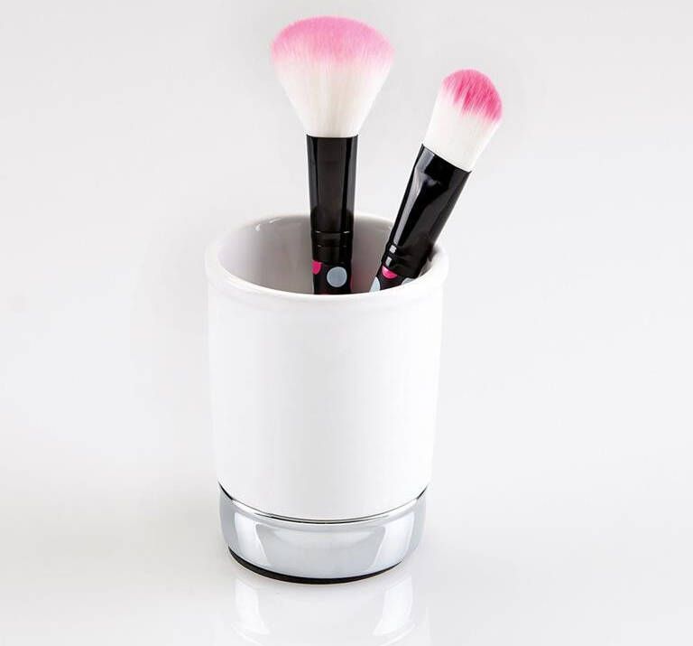 IDesign Badkamer Drinkbeker Tandenborstelhouder Keramiek Wit iD