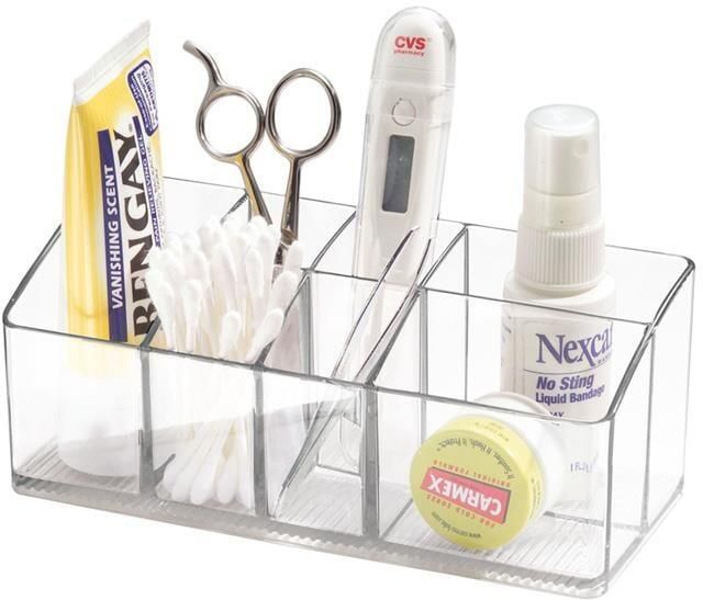 IDesign Make-up Organizer Schuin 7 Vakken Transparant Kunststof