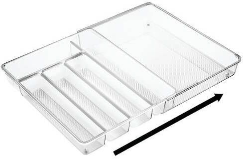 IDesign Lade Organizer 5 Vakken Uitschuifbaar 28.7 x 36.6 x 5.8 cm