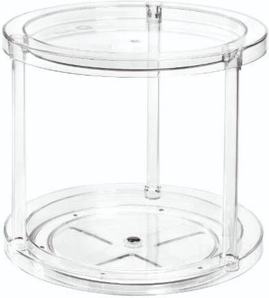 IDesign Lazy Susan Draaiplateau met Verdieping 24.1 cm Kunststof