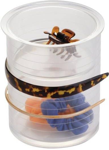 IDesign Haaraccessoires Houder Organizer Rond 15.2 x 17.8 cm Transparant