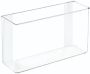 IDesign Wand Organizer Ophangbaar 27.9 x 8.9 x 16.5 cm Kunststof Transparant Affix Linus - Thumbnail 1