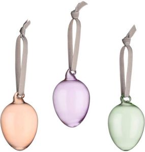 Iittala decorations glazen ei 60mm 3-set mix