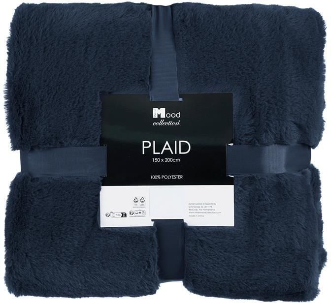 In The Mood Collection Bronte Fleece Deken L200 x B150 cm Blauw