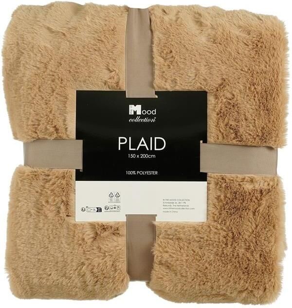 In The Mood Collection Bronte Fleece Deken L200 x B150 cm Bruin