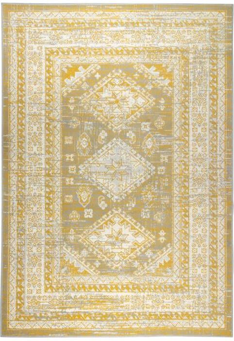 Interieur 05 Vintage Vloerkleed Aila Geel Polypropyleen 160 x 230 cm (M)