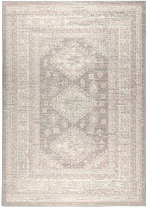 Interieur 05 Vintage Vloerkleed Aila Grijs Roze Grijs Antraciet Polypropyleen 160 x 230 cm (M) - Foto 2