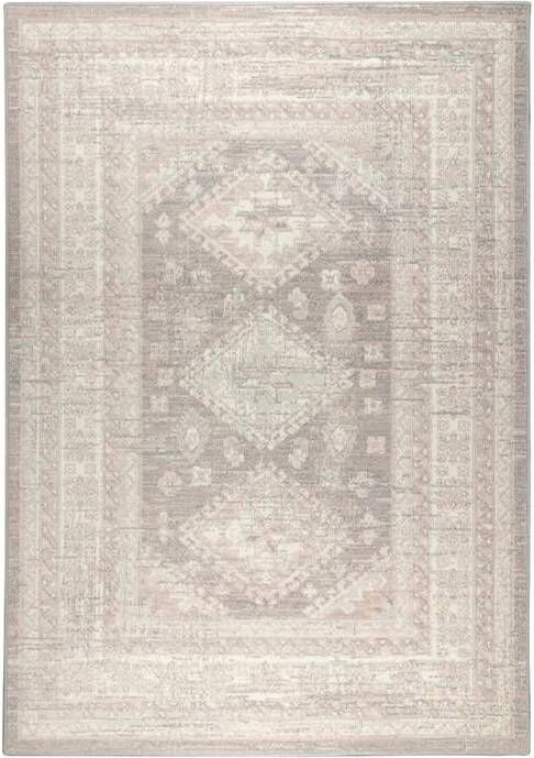 Interieur 05 Vintage Vloerkleed Aila Grijs Roze Grijs Antraciet Polypropyleen 190 x 280 cm (L) - Foto 2