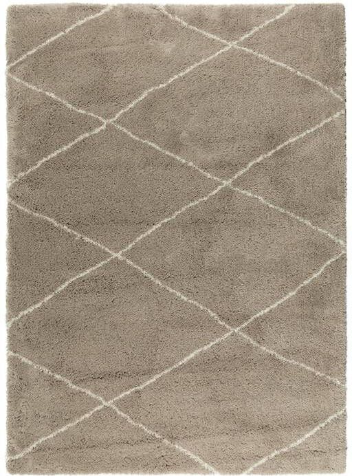 Interieur 05 berber vloerkleed hoogpolig grijs beige zand cream scandinavisch nea interieur05 Grijs Antraciet Polypropyleen 200 x 290 cm (L)