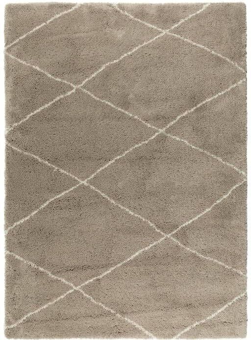 Interieur 05 berber vloerkleed hoogpolig grijs beige zand cream scandinavisch nea interieur05 Grijs Antraciet Polypropyleen 240 x 340 (XL)